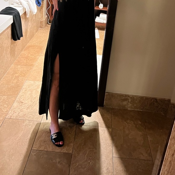 CHANEL 2023 Black Mule Sandal Slides 37 - Picture 9 of 11